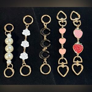 Gold or Silver Enamel Purse Strap Extenders